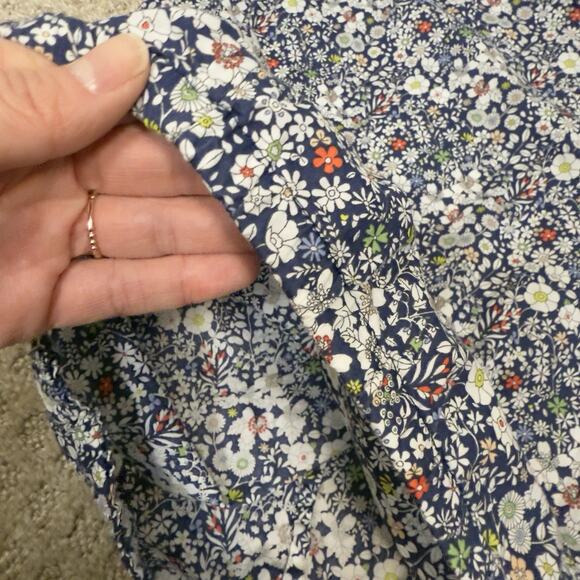 J. Crew Liberty Print "June Meadow" Floral Peasant Blouse XL - Picture 8 of 10